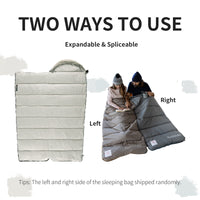 Naturehike Envelop Washable Sleeping Bag M180 With Hood Grey