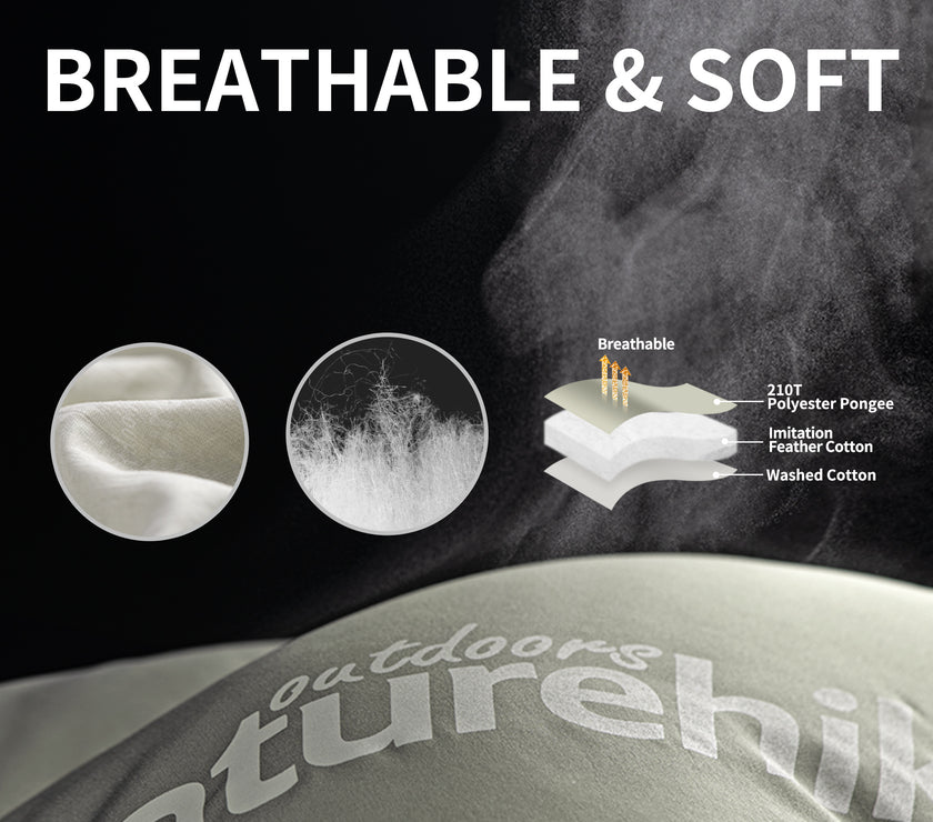 Naturehike Envelop Washable Sleeping Bag M180 With Hood Green