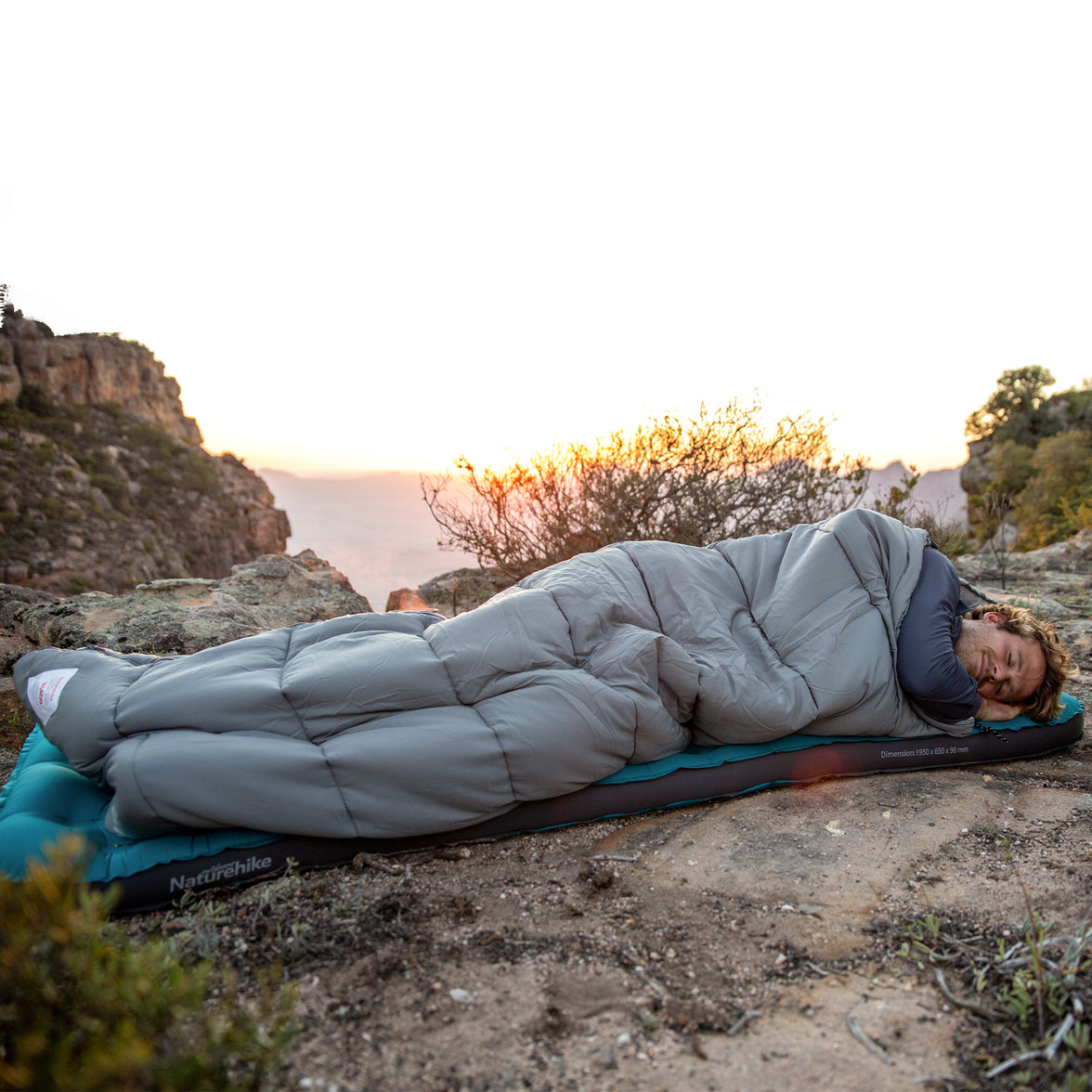 Naturehike Envelop Washable Sleeping Bag M180 With Hood Green