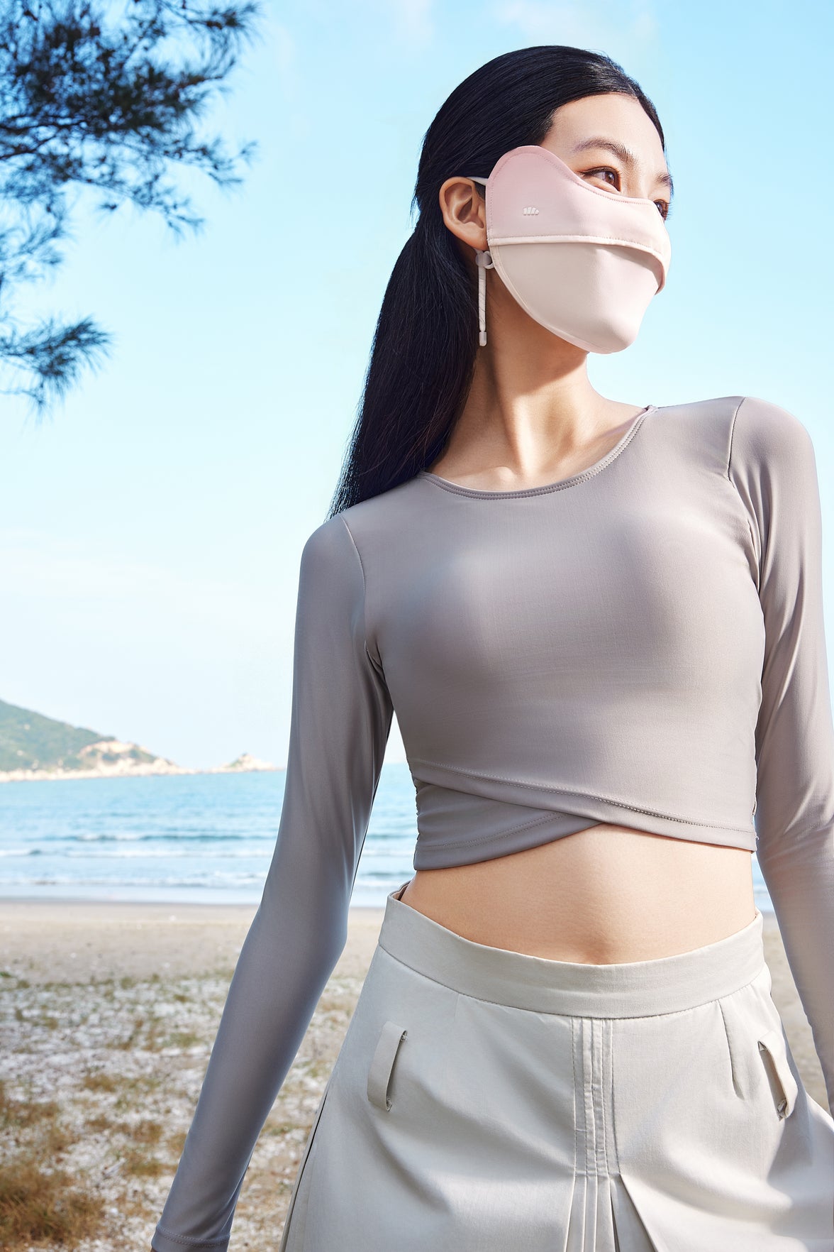 Beneunder AL334 Cheek-Colour, Eye-Corner-Protecting, Sun-Proof Mask