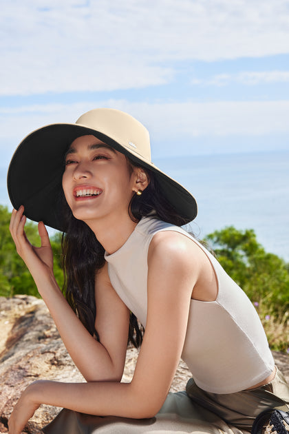 Beneunder AL50024 Women's Double-Sided Double-Protection Sun-Proof Bucket Hat