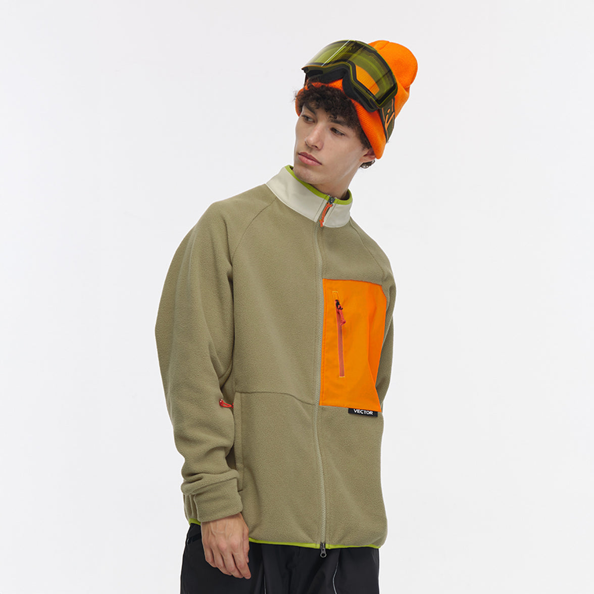 Vector Green Block Mid-Layer Fleece - Unisex