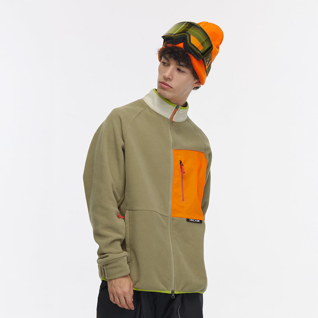 Vector Green Block Mid-Layer Fleece - Unisex