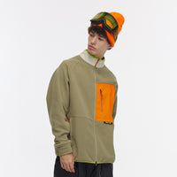 Vector Green Block Mid-Layer Fleece - Unisex