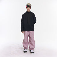 Vector Classic Black Turtleneck Snow Crew Mid-Layer Sweatshirt - Unisex