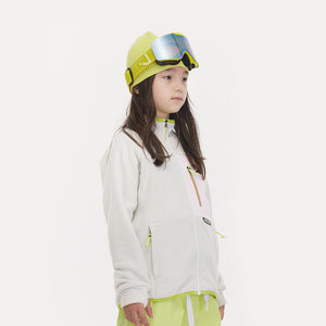 Vector Snow White Kids' Block Mid-Layer Fleece