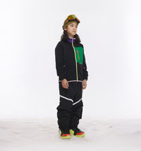 Vector Black Kids' Block Mid-Layer Fleece