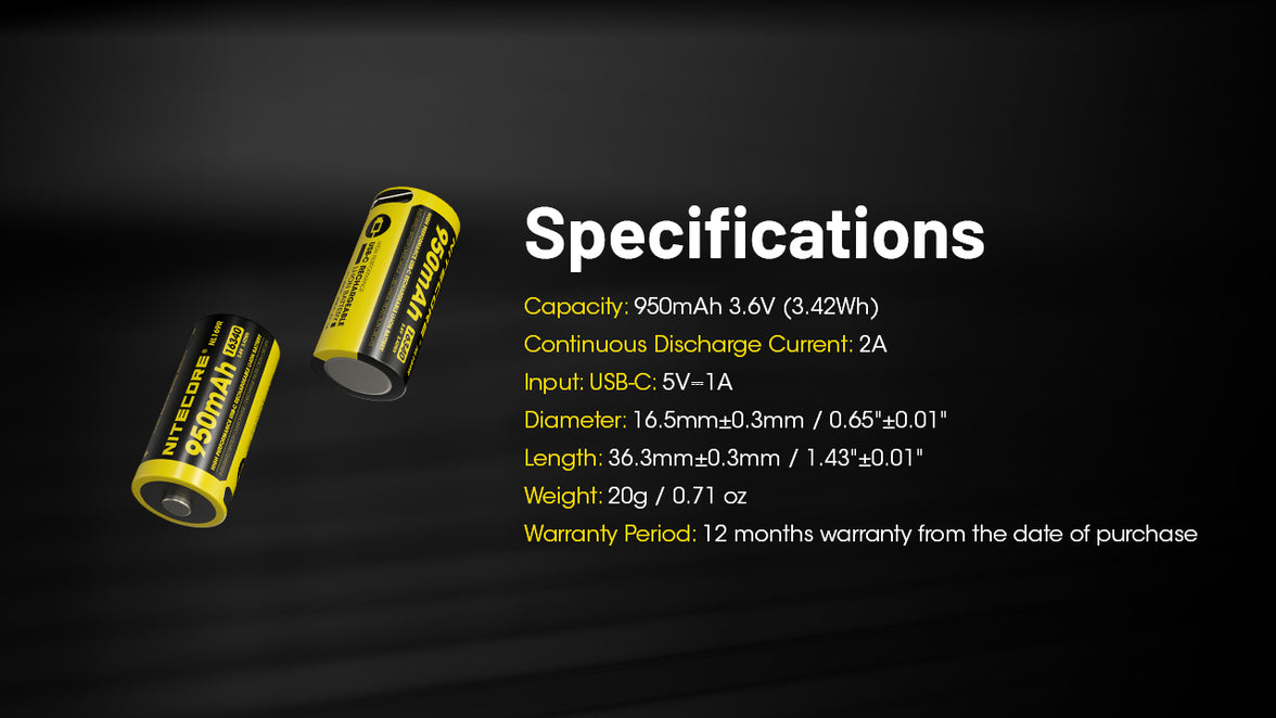 Nitecore AP05C+NL169R Air Pump with Rechargeable Battery 2026