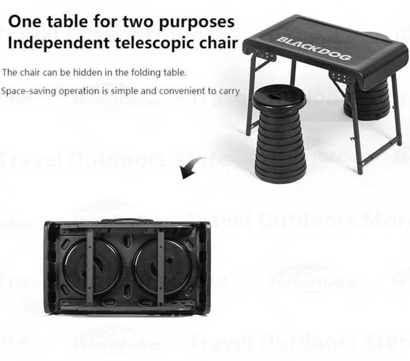 Black Dog 全黑露营折叠桌椅