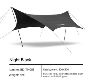 Black Dog Full Black Tarp for Outdoor Use Durable and Weather-Resistant Cover