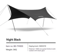 Black Dog Full Black Tarp for Outdoor Use Durable and Weather-Resistant Cover