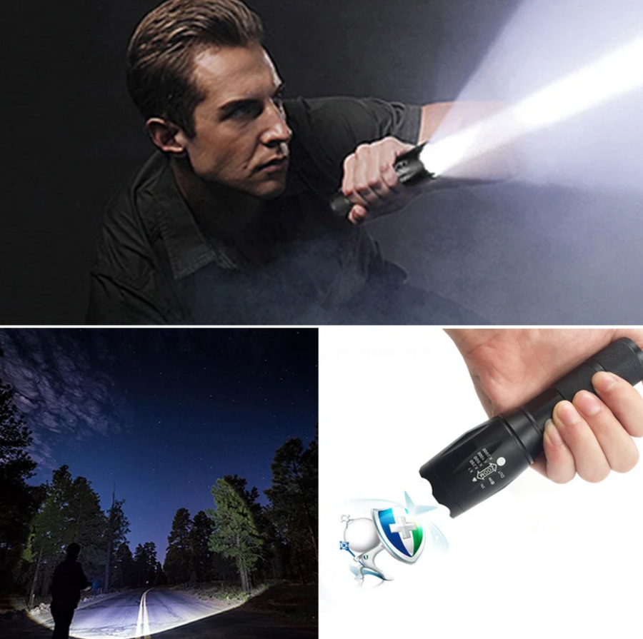 Lampe de poche LED Focus - Version batterie 【Sélection limite】
