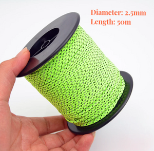 Camping Tent 50M Fluorescent Reflective Rope【Borderline Selection】