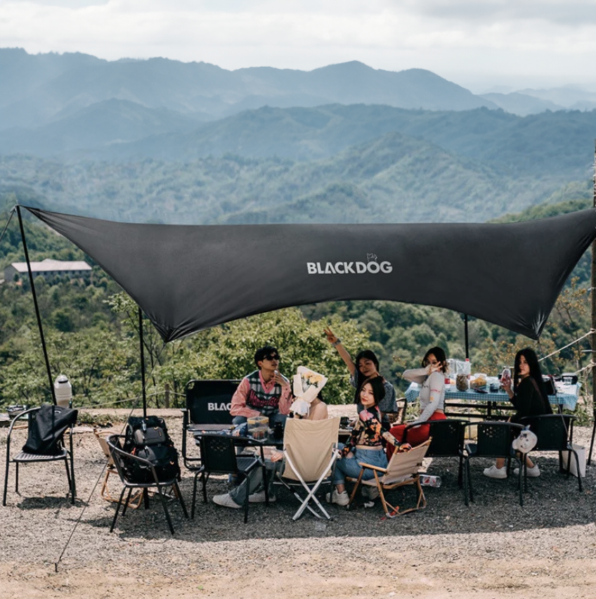 Black Dog Full Black Tarp for Outdoor Use Durable and Weather-Resistant Cover