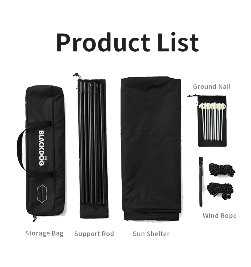 Black Dog Full Black Tarp for Outdoor Use Durable and Weather-Resistant Cover
