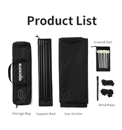 Black Dog Full Black Tarp for Outdoor Use Durable and Weather-Resistant Cover