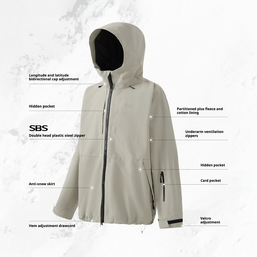 Pomt Loose Fit 3L Snow Jacket - Unisex