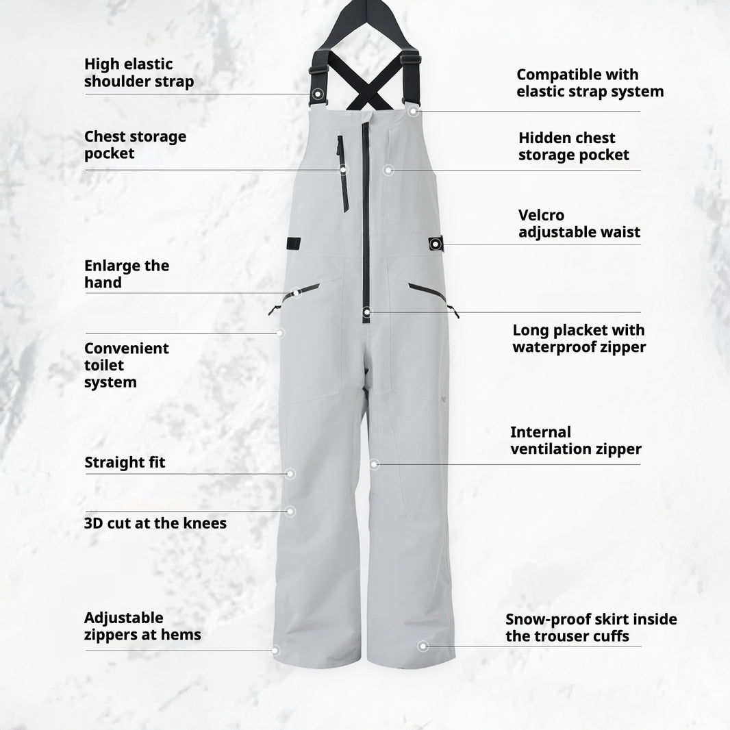 POMT Future X 2L Snow Bibs – Unisex