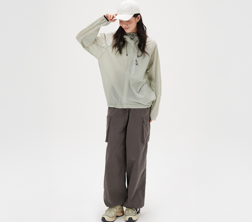 Veste de protection solaire Capelin Crew F01 UPF40 - Vert