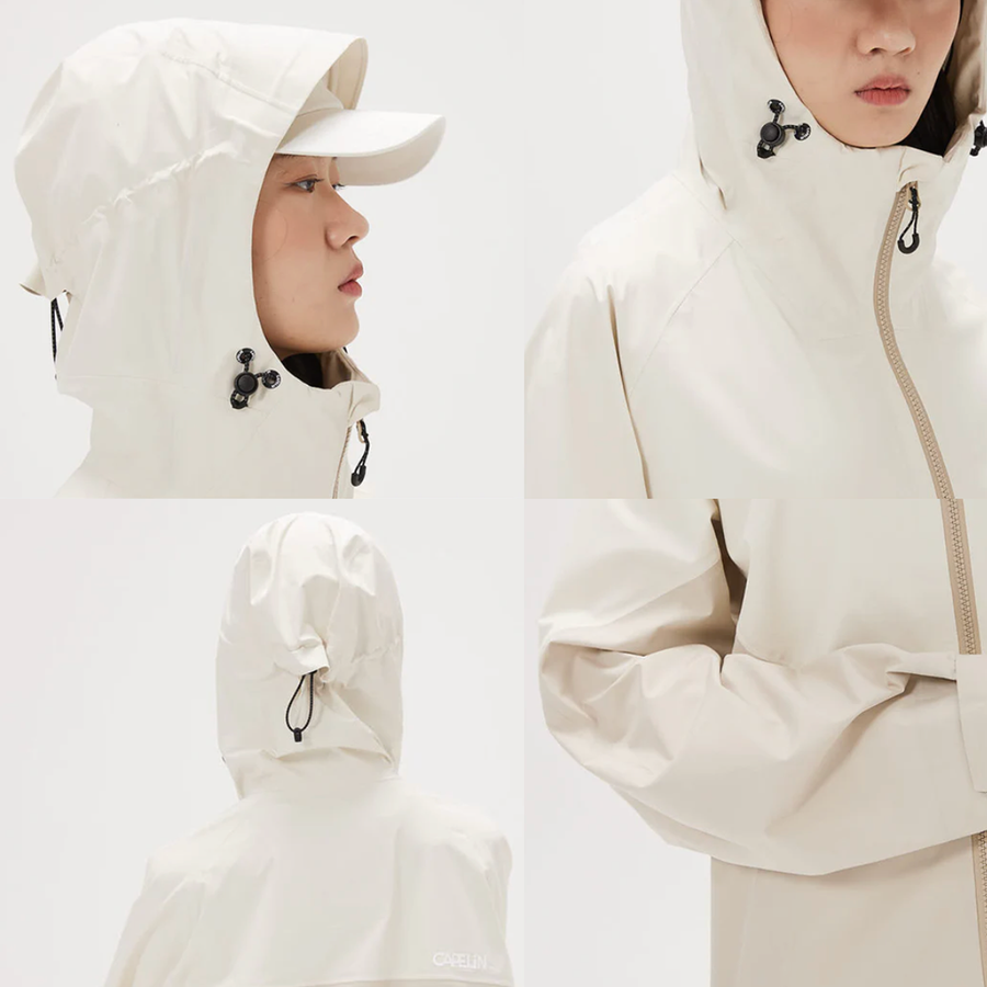 Coupe-vent imperméable ultra-léger Capelin Crew J71 2L - Noir