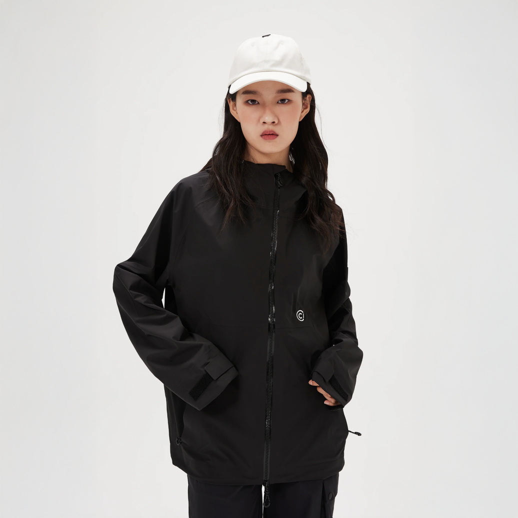 Capelin Crew J71 超轻防水 2L 风衣 - 黑色