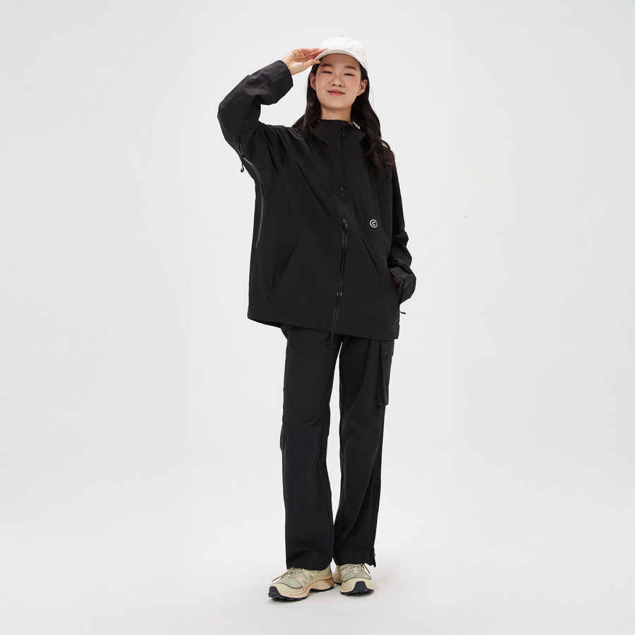 Coupe-vent imperméable ultra-léger Capelin Crew J71 2L - Noir