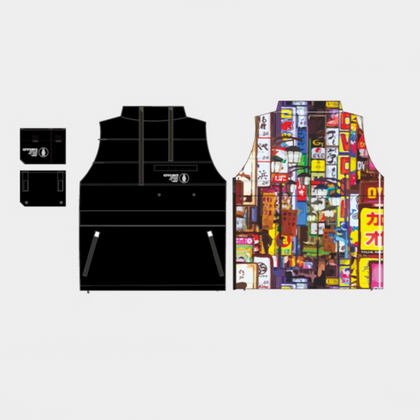 GOSKI Gilet en Coton Noir