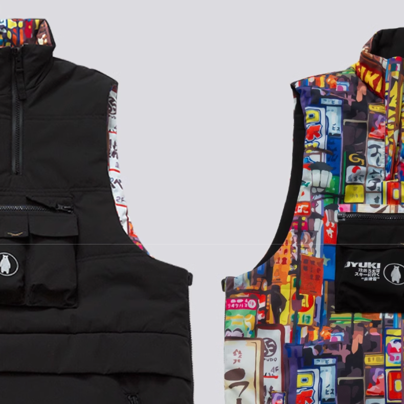 GOSKI Gilet Coton Kaki