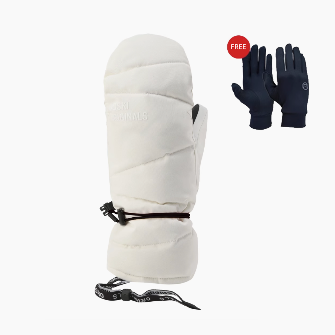 Goski Souffle Down Mittens With Inside Liners - Unisex