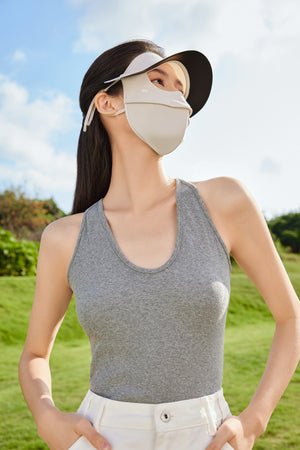 Beneunder AL33324 Brimmed Full-Face Sun-Proof Face Mask