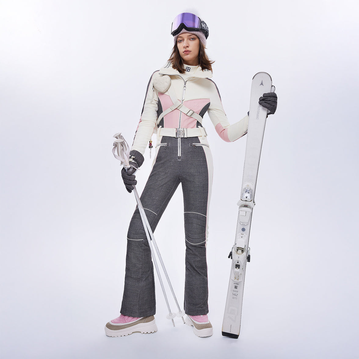 Vecvec Muse Pink Ski Suit