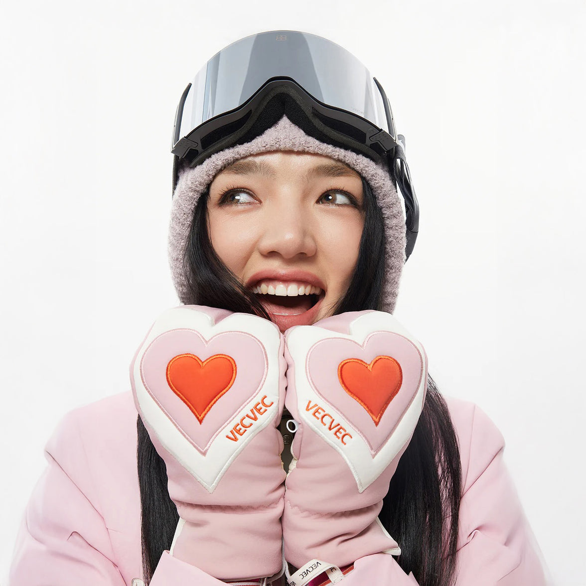 Vecvec Cupid 3-In-1 Mittens Pink