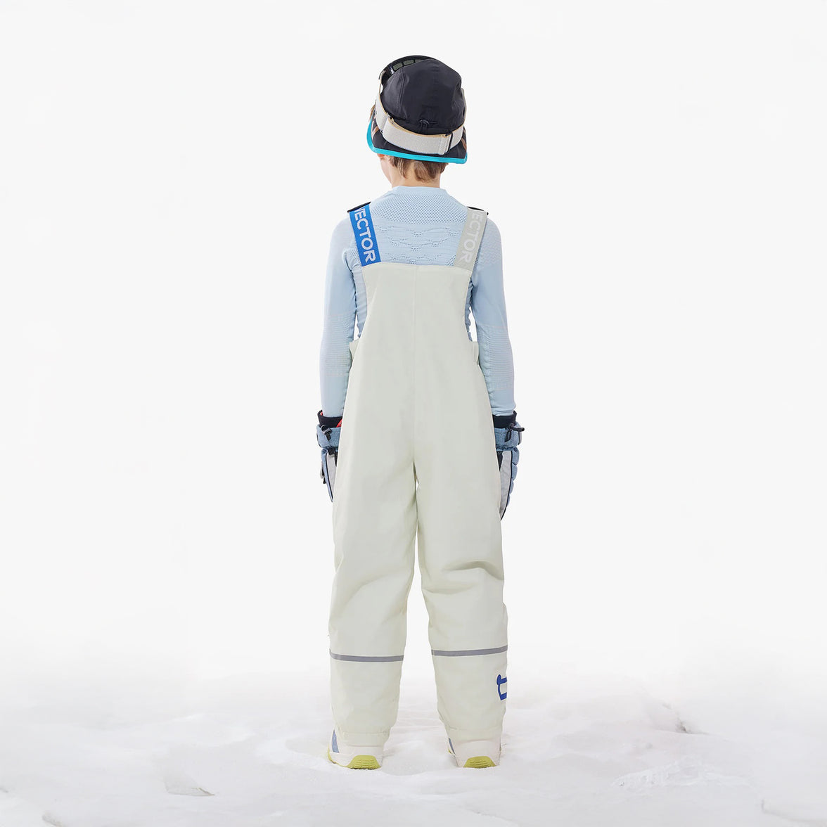 Vector Sand White Kids' Snowpark Slash 2L Bib Pants