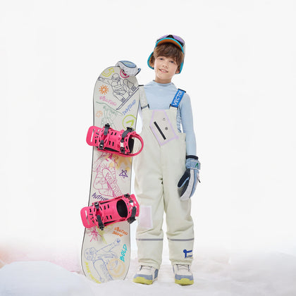 Vector Sand White Kids' Snowpark Slash 2L Bib Pants
