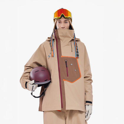 Vector Brown Snowpark Slash 2L Jacket - Unisex