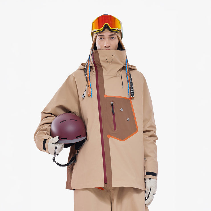 Vector Brown Snowpark Slash 2L Jacket - Unisex