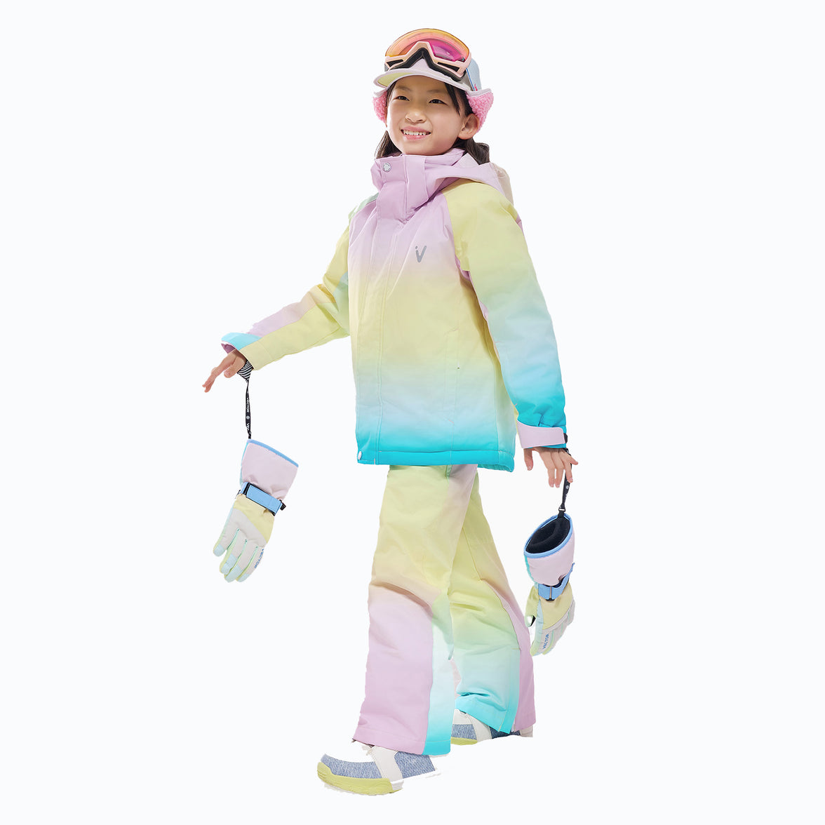 Vector Glacier Pastel Kids' Glow Anorak Jacket