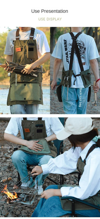 Campingmoon Camping Overalls Apron