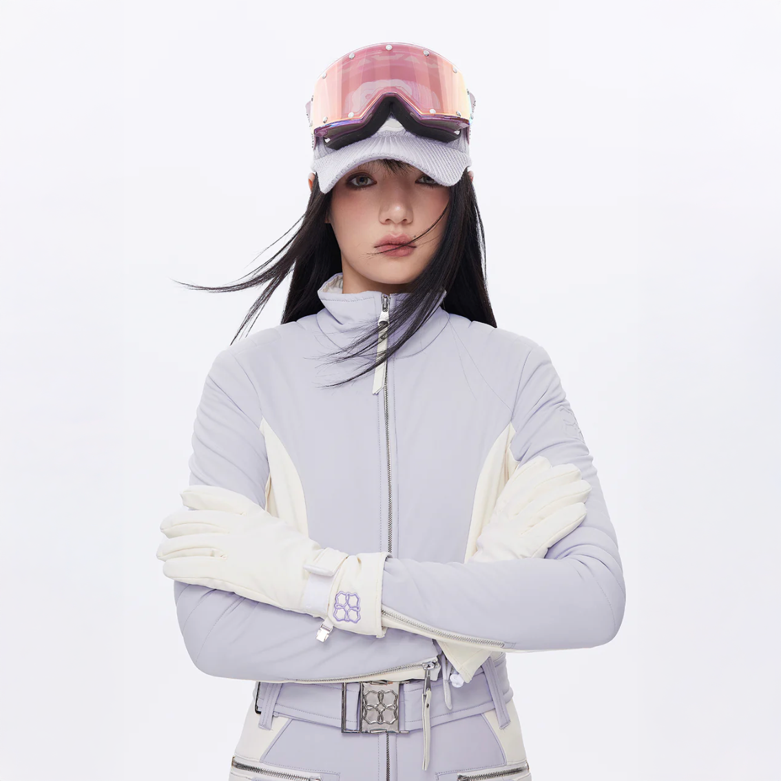 Vecvec Icelyn Purple Ski Suit