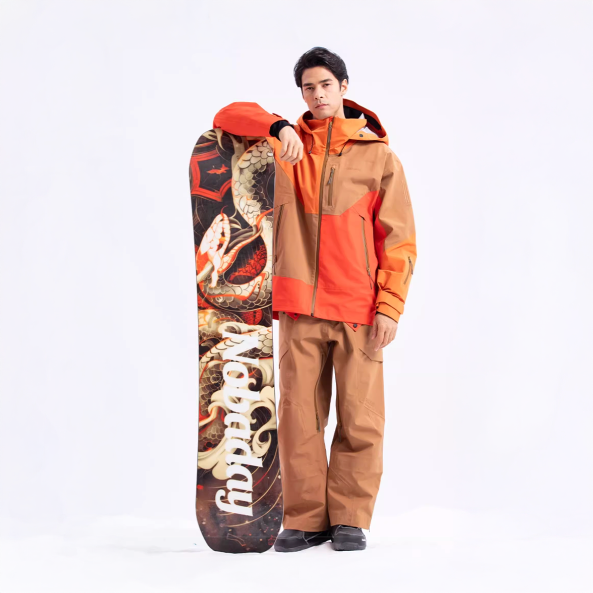 Nobaday Max Red Serpent Camber Snowboard