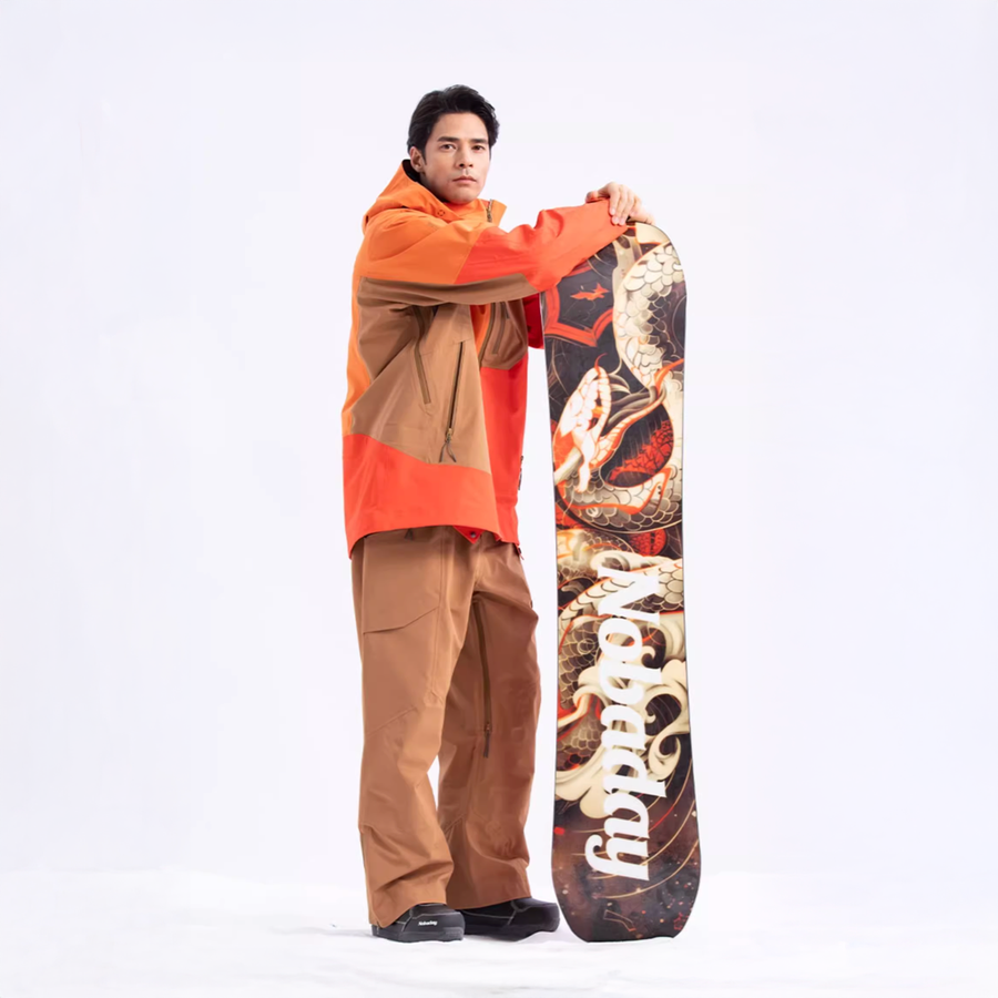 Nobaday Max Red Serpent Camber Snowboard