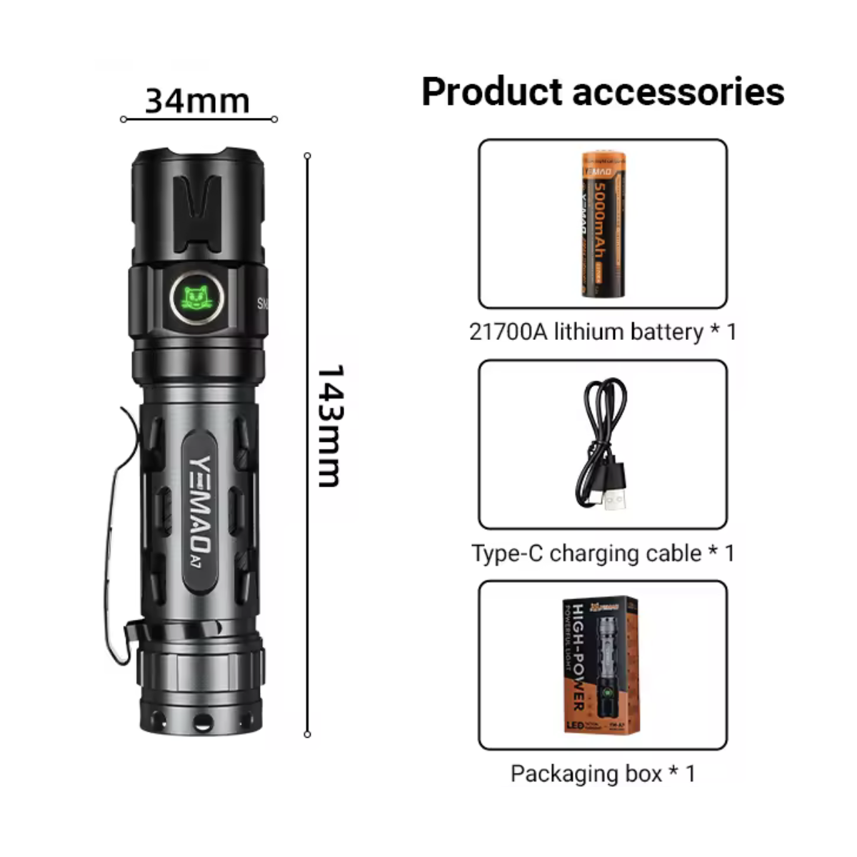 Yemao High Power Powerful Light
