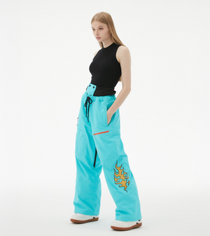 Randompow Freestyle Fire Stitches Snow Pants - Unisex