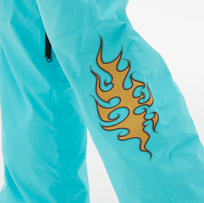 Randompow Freestyle Fire Stitches Snow Pants - Unisex