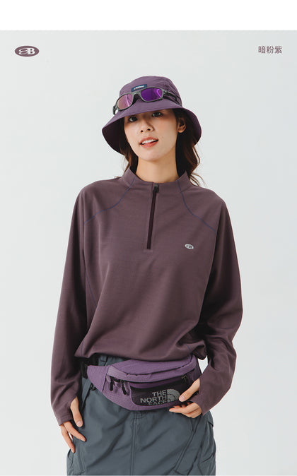 Blue Quick-Drying Training Long Sleeve T-shirt