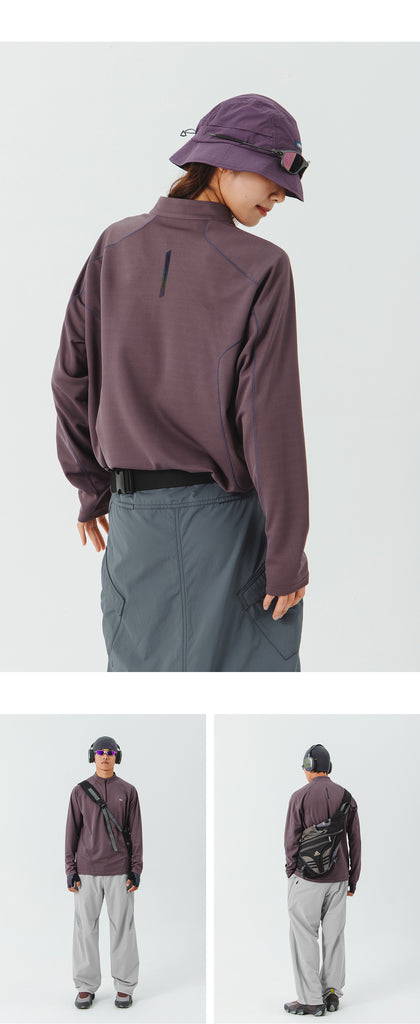 Blue Quick-Drying Training Long Sleeve T-shirt