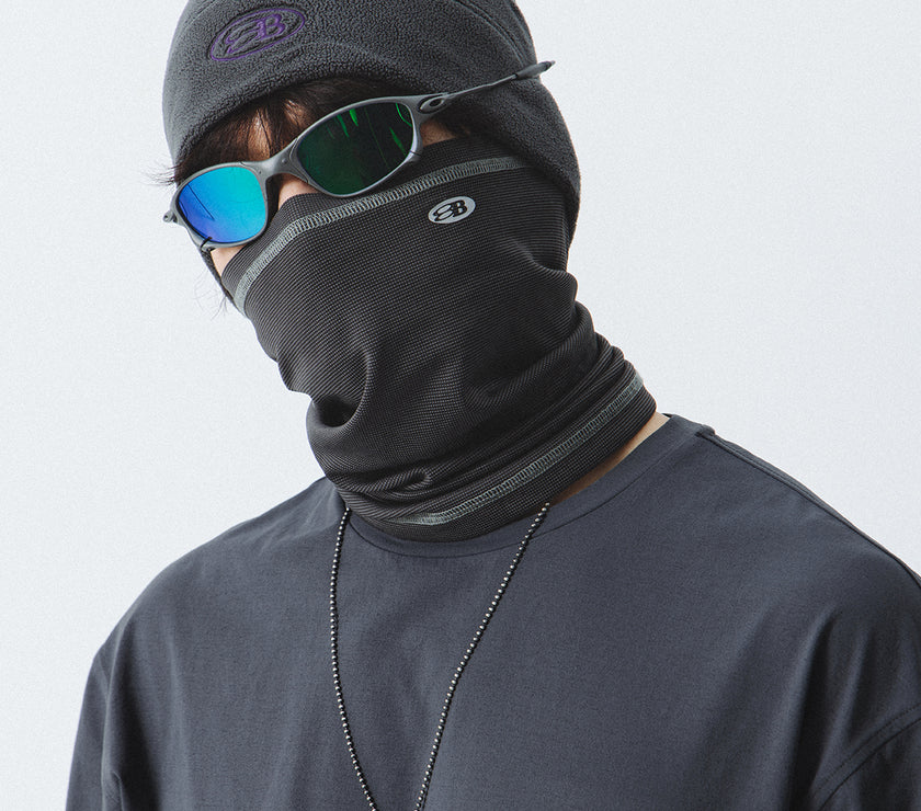 Blue Drawstring Training Unisex Long Sleeve T-shirt