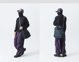 Blue Drawstring Training Unisex Long Sleeve T-shirt