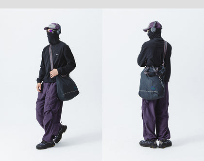 Blue Drawstring Training Unisex Long Sleeve T-shirt