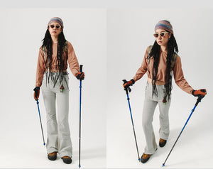 Blue Drawstring Training Unisex Long Sleeve T-shirt